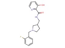 N-{[1-(2-fluorobenzyl)pyrrolidin-3-yl]methyl}-3-hydroxypyridine-2-carboxamide