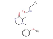 N-(cyclopropylmethyl)-2-[1-(2-methoxybenzyl)-3-oxo-2-piperazinyl]acetamide
