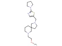 7-(2-methoxyethyl)-2-{[2-(1-pyrrolidinyl)-1,3-thiazol-5-yl]methyl}-2,7-diazaspiro[4.5]decane