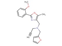 (2-furylmethyl){[2-(2-methoxyphenyl)-5-methyl-1,3-oxazol-4-yl]methyl}2-propyn-1-ylamine