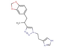4-[2-(1,3-benzodioxol-5-yl)-1-methylethyl]-1-[2-(1H-imidazol-4-yl)ethyl]-1H-1,2,3-triazole