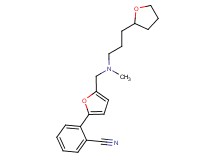 2-[5-({methyl[3-(tetrahydrofuran-2-yl)propyl]amino}methyl)-2-furyl]benzonitrile