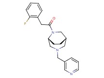 (1S*,5R*)-6-[(2-fluorophenyl)acetyl]-3-(pyridin-3-ylmethyl)-3,6-diazabicyclo[3.2.2]nonane