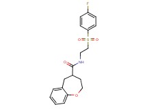 N-{2-[(4-fluorophenyl)sulfonyl]ethyl}-2,3,4,5-tetrahydro-1-benzoxepine-4-carboxamide
