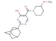2-(1-adamantyl)-5-[(3-methoxypiperidin-1-yl)carbonyl]pyrimidin-4-ol