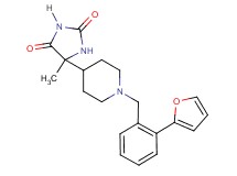 5-{1-[2-(2-furyl)benzyl]-4-piperidinyl}-5-methyl-2,4-imidazolidinedione