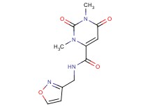 N-(isoxazol-3-ylmethyl)-1,3-dimethyl-2,6-dioxo-1,2,3,6-tetrahydropyrimidine-4-carboxamide