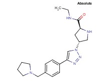 (4R)-N-ethyl-4-{4-[4-(1-pyrrolidinylmethyl)phenyl]-1H-1,2,3-triazol-1-yl}-L-prolinamide dihydrochloride