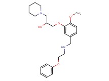 1-(2-methoxy-5-{[(2-phenoxyethyl)amino]methyl}phenoxy)-3-(1-piperidinyl)-2-propanol