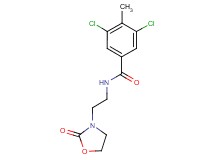 3,5-dichloro-4-methyl-N-[2-(2-oxo-1,3-oxazolidin-3-yl)ethyl]benzamide