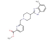 methyl 6-{[4-(4-methyl-1H-benzimidazol-2-yl)piperidin-1-yl]methyl}pyridine-2-carboxylate