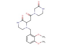4-(2,3-dimethoxybenzyl)-3-[2-oxo-2-(3-oxo-1-piperazinyl)ethyl]-2-piperazinone