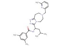 3,5-dimethyl-N-(3-methyl-1-{7-[(6-methyl-2-pyridinyl)methyl]-6,7,8,9-tetrahydro-5H-[1,2,4]triazolo[4,3-d][1,4]diazepin-3-yl}butyl)benzamide
