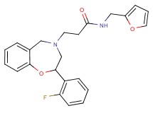 3-[2-(2-fluorophenyl)-2,3-dihydro-1,4-benzoxazepin-4(5H)-yl]-N-(2-furylmethyl)propanamide