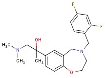 2-[4-(2,4-difluorobenzyl)-2,3,4,5-tetrahydro-1,4-benzoxazepin-7-yl]-1-(dimethylamino)-2-propanol