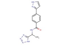 4-(1H-pyrazol-3-yl)-N-[1-(1H-tetrazol-5-yl)ethyl]benzamide