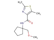 N-[1-(methoxymethyl)cyclopentyl]-2,5-dimethyl-1,3-thiazole-4-carboxamide