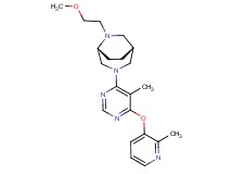 (1R*,5R*)-6-(2-methoxyethyl)-3-{5-methyl-6-[(2-methylpyridin-3-yl)oxy]pyrimidin-4-yl}-3,6-diazabicyclo[3.2.2]nonane