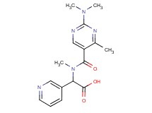 [{[2-(dimethylamino)-4-methyl-5-pyrimidinyl]carbonyl}(methyl)amino](3-pyridinyl)acetic acid