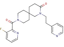 9-[(3-fluoropyridin-2-yl)carbonyl]-2-(2-pyridin-3-ylethyl)-2,9-diazaspiro[5.5]undecan-3-one