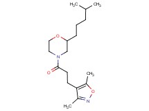 4-[3-(3,5-dimethyl-4-isoxazolyl)propanoyl]-2-(4-methylpentyl)morpholine