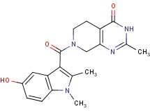 7-[(5-hydroxy-1,2-dimethyl-1H-indol-3-yl)carbonyl]-2-methyl-5,6,7,8-tetrahydropyrido[3,4-d]pyrimidin-4(3H)-one