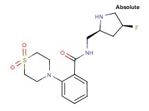 2-(1,1-dioxido-4-thiomorpholinyl)-N-{[(2S,4S)-4-fluoro-2-pyrrolidinyl]methyl}benzamide hydrochloride