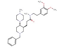 3-[(3S*,4R*)-1-benzyl-4-(4-methyl-1-piperazinyl)-3-piperidinyl]-N-[2-(3,4-dimethoxyphenyl)ethyl]-N-methylpropanamide
