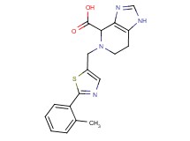 5-{[2-(2-methylphenyl)-1,3-thiazol-5-yl]methyl}-4,5,6,7-tetrahydro-1H-imidazo[4,5-c]pyridine-4-carboxylic acid