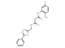 N-(5-chloro-2-methylphenyl)-N'-[(5-phenyl-1,3,4-oxadiazol-2-yl)methyl]malonamide