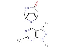 (1S*,6R*)-9-(1,3,6-trimethyl-1H-pyrazolo[3,4-d]pyrimidin-4-yl)-3,9-diazabicyclo[4.2.1]nonan-4-one