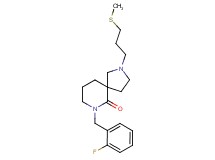7-(2-fluorobenzyl)-2-[3-(methylthio)propyl]-2,7-diazaspiro[4.5]decan-6-one