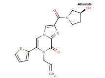 7-allyl-2-{[(3S)-3-hydroxypyrrolidin-1-yl]carbonyl}-6-(2-thienyl)imidazo[1,2-a]pyrazin-8(7H)-one