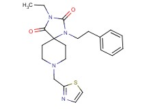 3-ethyl-1-(2-phenylethyl)-8-(1,3-thiazol-2-ylmethyl)-1,3,8-triazaspiro[4.5]decane-2,4-dione