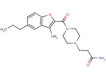 3-{4-[(3-methyl-5-propyl-1-benzofuran-2-yl)carbonyl]-1-piperazinyl}propanamide