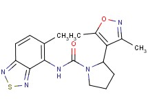 2-(3,5-dimethylisoxazol-4-yl)-N-(5-methyl-2,1,3-benzothiadiazol-4-yl)pyrrolidine-1-carboxamide