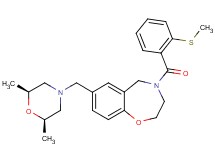 7-{[(2R*,6S*)-2,6-dimethyl-4-morpholinyl]methyl}-4-[2-(methylthio)benzoyl]-2,3,4,5-tetrahydro-1,4-benzoxazepine
