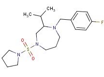 1-(4-fluorobenzyl)-2-isopropyl-4-(1-pyrrolidinylsulfonyl)-1,4-diazepane