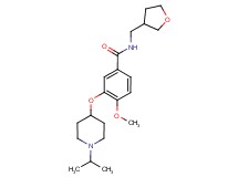 3-[(1-isopropylpiperidin-4-yl)oxy]-4-methoxy-N-(tetrahydrofuran-3-ylmethyl)benzamide