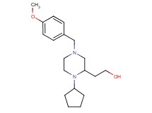 2-[1-cyclopentyl-4-(4-methoxybenzyl)-2-piperazinyl]ethanol
