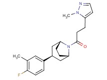 (3-endo)-3-(4-fluoro-3-methylphenyl)-8-[3-(1-methyl-1H-pyrazol-5-yl)propanoyl]-8-azabicyclo[3.2.1]octane