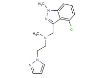 N-[(4-chloro-1-methyl-1H-indazol-3-yl)methyl]-N-methyl-2-(1H-pyrazol-1-yl)ethanamine