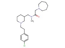 2-(1-azepanyl)-N-({1-[2-(4-chlorophenyl)ethyl]-3-piperidinyl}methyl)-N-methylacetamide