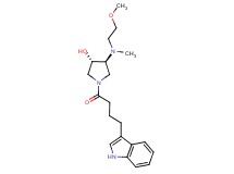 (3S*,4S*)-1-[4-(1H-indol-3-yl)butanoyl]-4-[(2-methoxyethyl)(methyl)amino]-3-pyrrolidinol