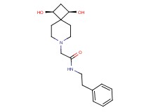 2-[(1R*,3S*)-1,3-dihydroxy-7-azaspiro[3.5]non-7-yl]-N-(2-phenylethyl)acetamide