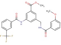 methyl 3-{[(3-methoxybenzoyl)amino]methyl}-5-{[3-(trifluoromethyl)benzoyl]amino}benzoate