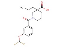 1-[3-(difluoromethoxy)benzoyl]-3-propylpiperidine-3-carboxylic acid