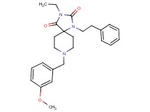 3-ethyl-8-(3-methoxybenzyl)-1-(2-phenylethyl)-1,3,8-triazaspiro[4.5]decane-2,4-dione