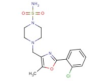 4-{[2-(2-chlorophenyl)-5-methyl-1,3-oxazol-4-yl]methyl}piperazine-1-sulfonamide