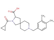 2-(cyclopropylcarbonyl)-8-(3,4-dimethylbenzyl)-2,8-diazaspiro[4.5]decane-3-carboxylic acid